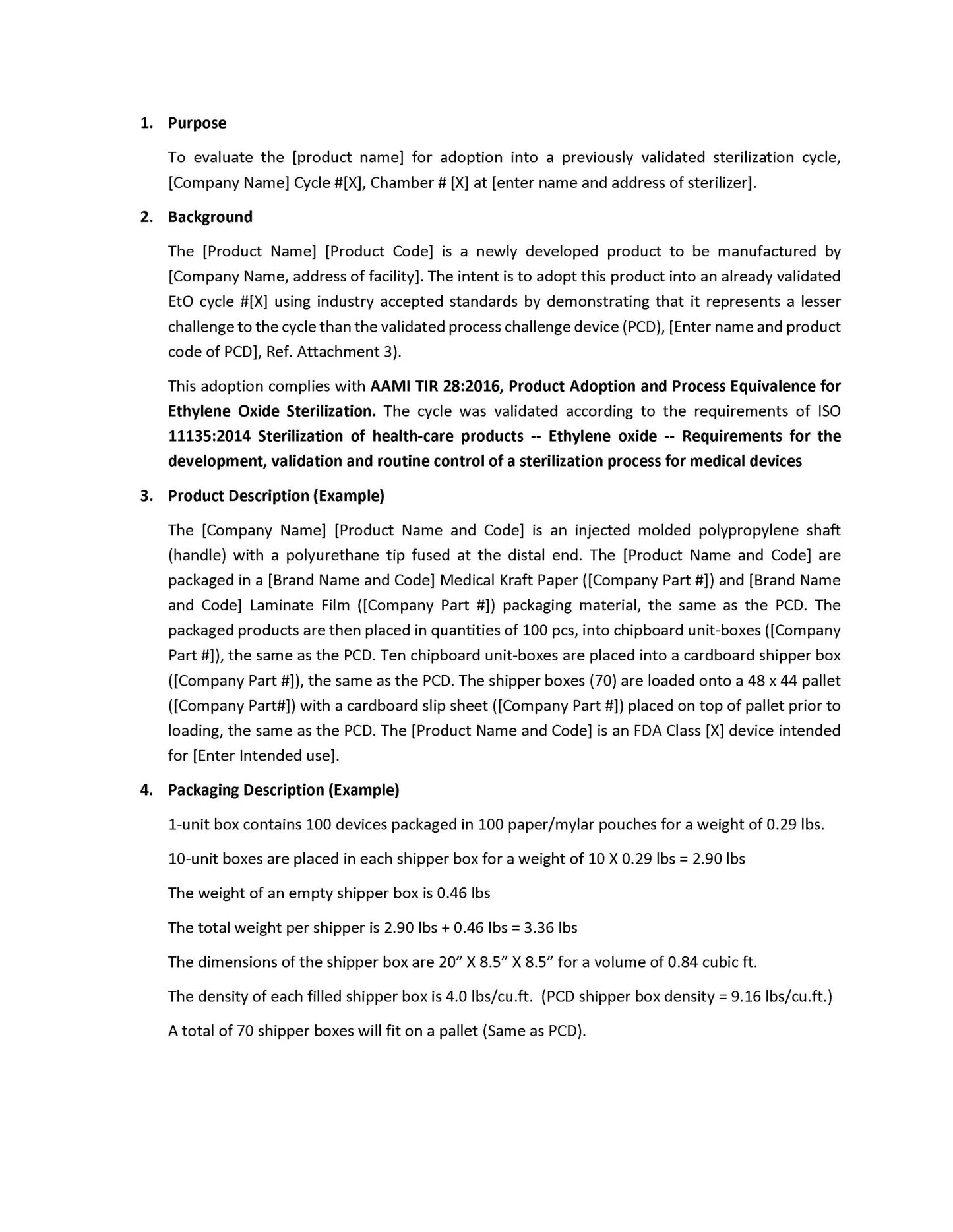 Ethylene Oxide Sterilization Adoption Protocol - A. P. LYON