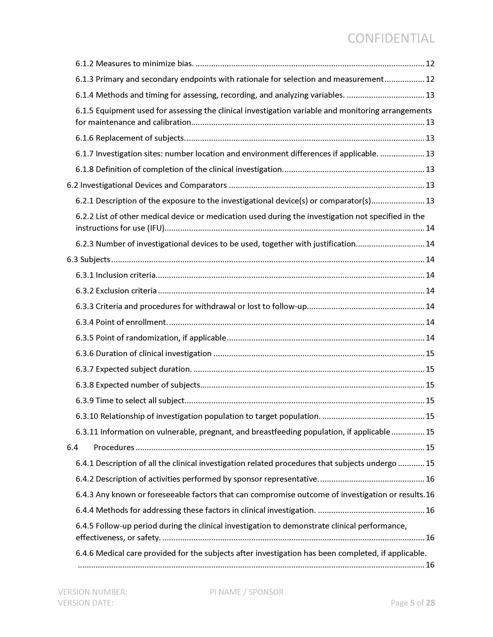 Medical Device Clinical Investigation Plan - A. P. LYON