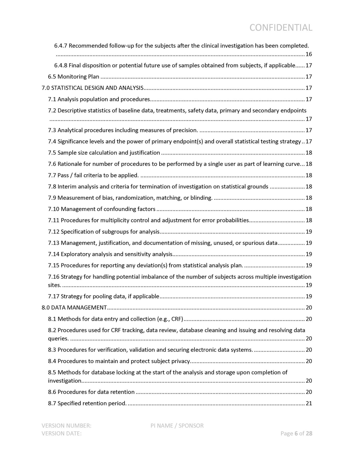 Medical Device Clinical Investigation Plan - A. P. LYON