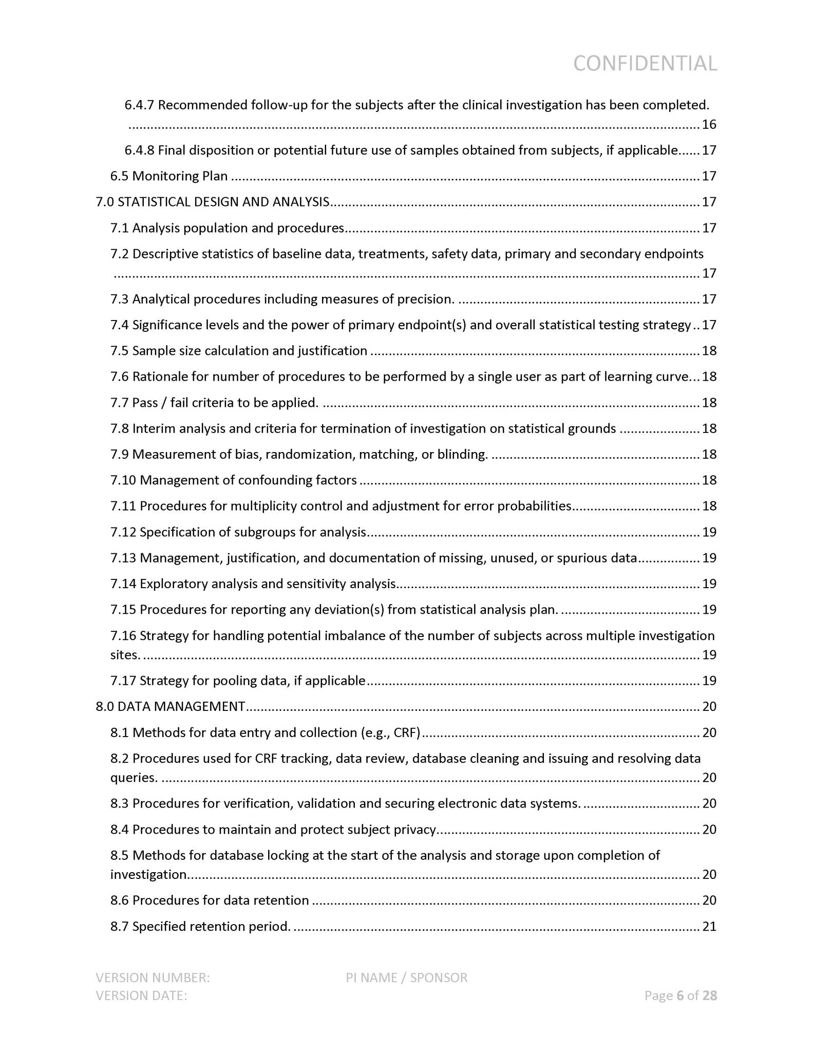 Medical Device Clinical Investigation Plan - A. P. LYON