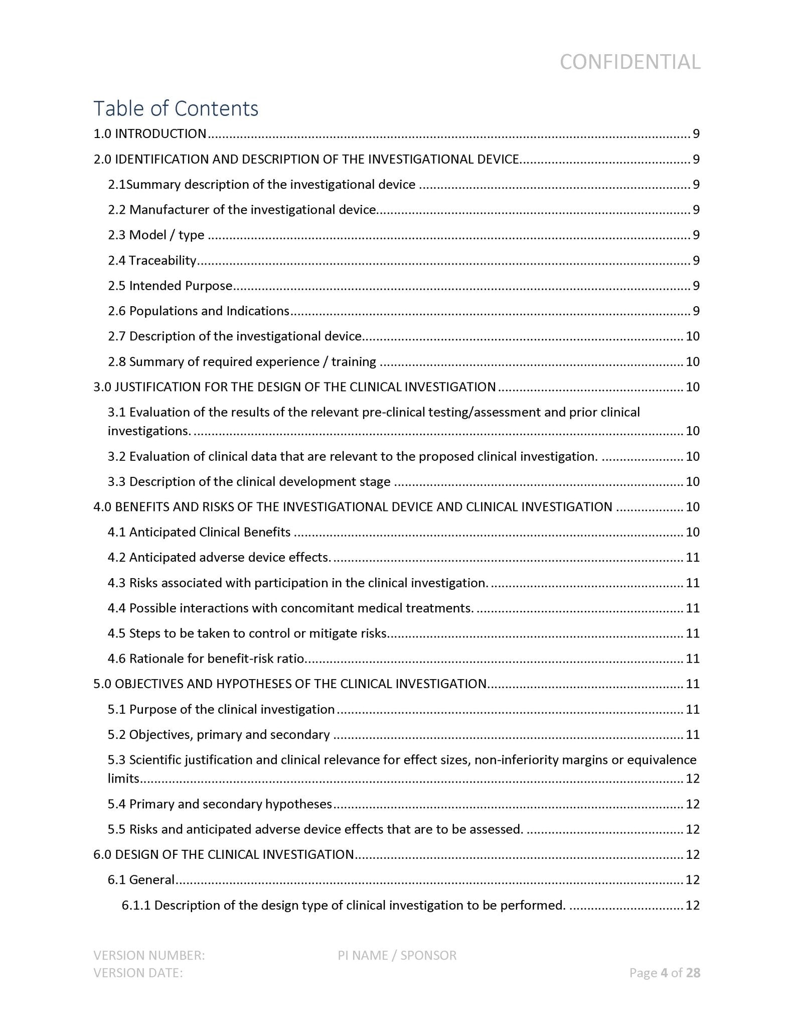 Medical Device Clinical Investigation Plan - A. P. LYON