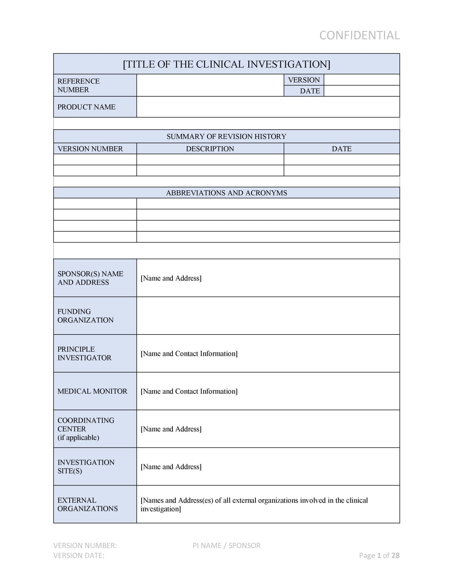 Medical Device Clinical Investigation Plan - A. P. LYON